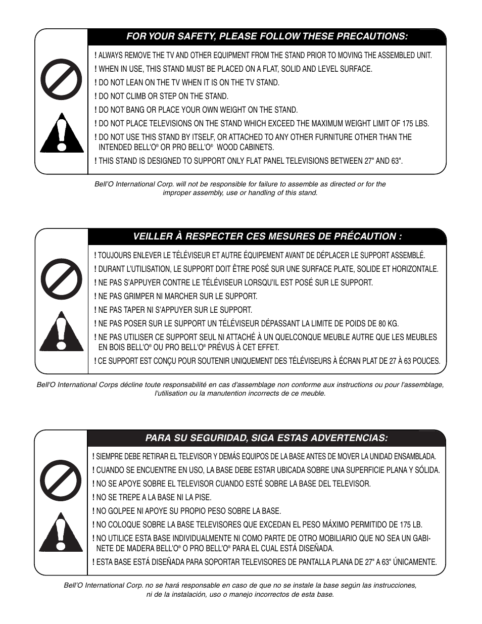 Bell'O PP59 User Manual | Page 2 / 15