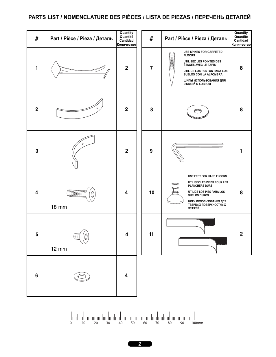 Bell'O SP200 User Manual | Page 2 / 4