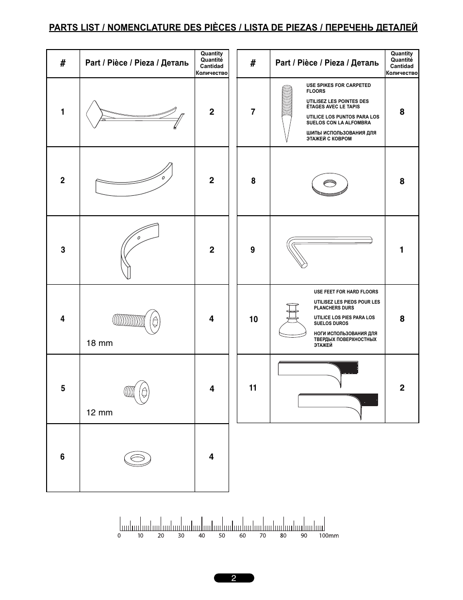 Bell'O SP224 User Manual | Page 2 / 4
