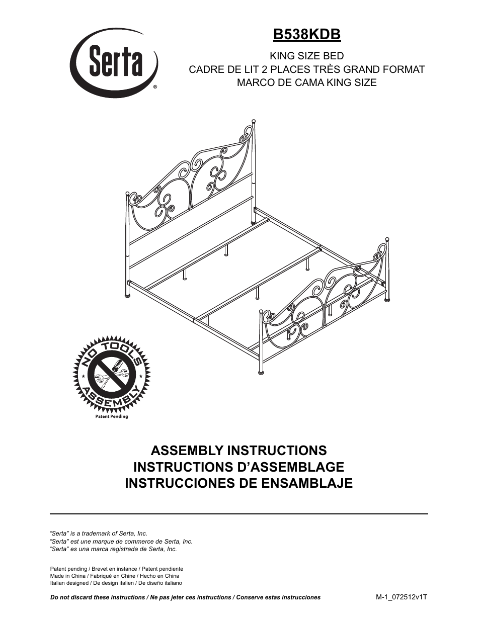 Bell'O B538KDB King Size User Manual | 11 pages