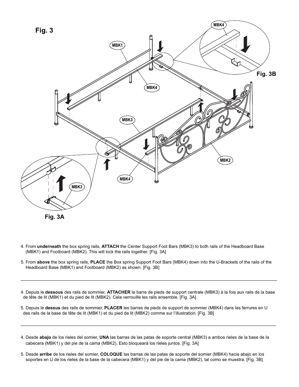 Fig. 3 | Bell'O B538KDB King Size User Manual | Page 6 / 11