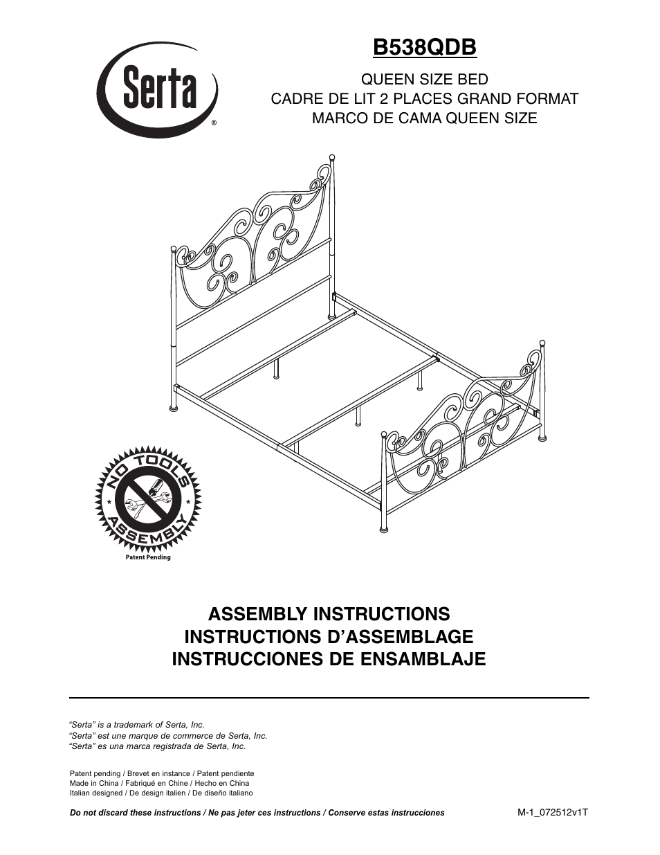 Bell'O B538QDB Queen Size User Manual | 11 pages