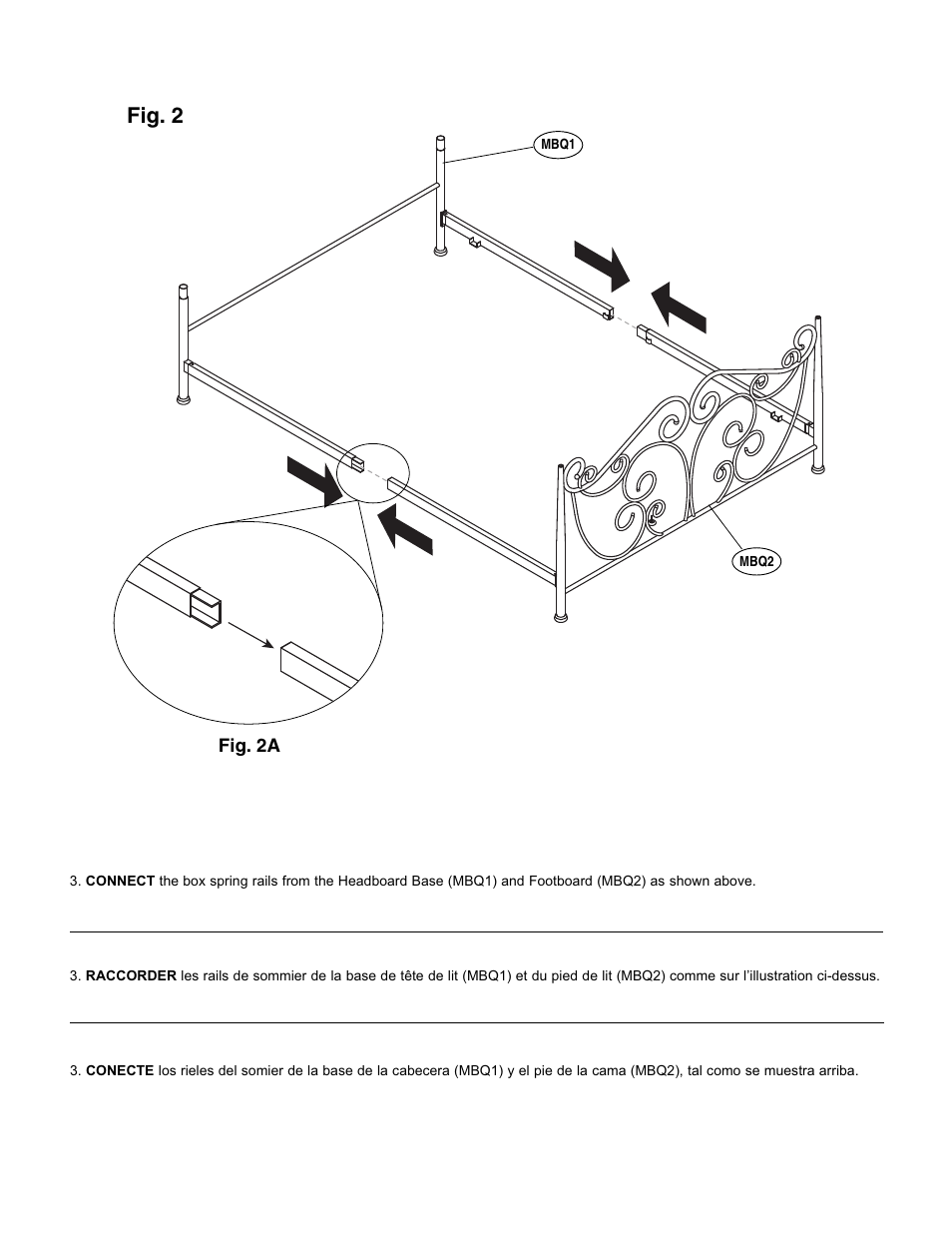 Fig. 2 | Bell'O B538QDB Queen Size User Manual | Page 5 / 11