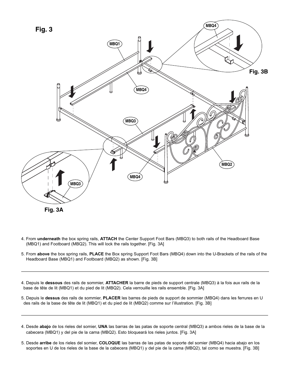 Fig. 3 | Bell'O B538QDB Queen Size User Manual | Page 6 / 11