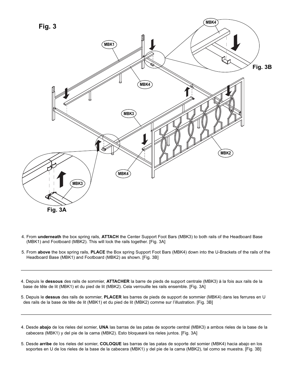 Fig. 3 | Bell'O B540KEB King Size User Manual | Page 6 / 8