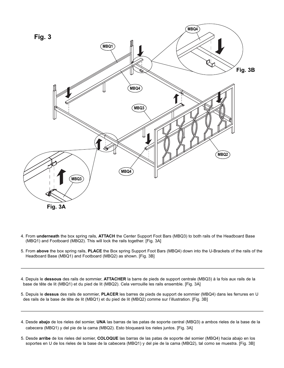 Fig. 3 | Bell'O B540QEB Queen Size User Manual | Page 6 / 8