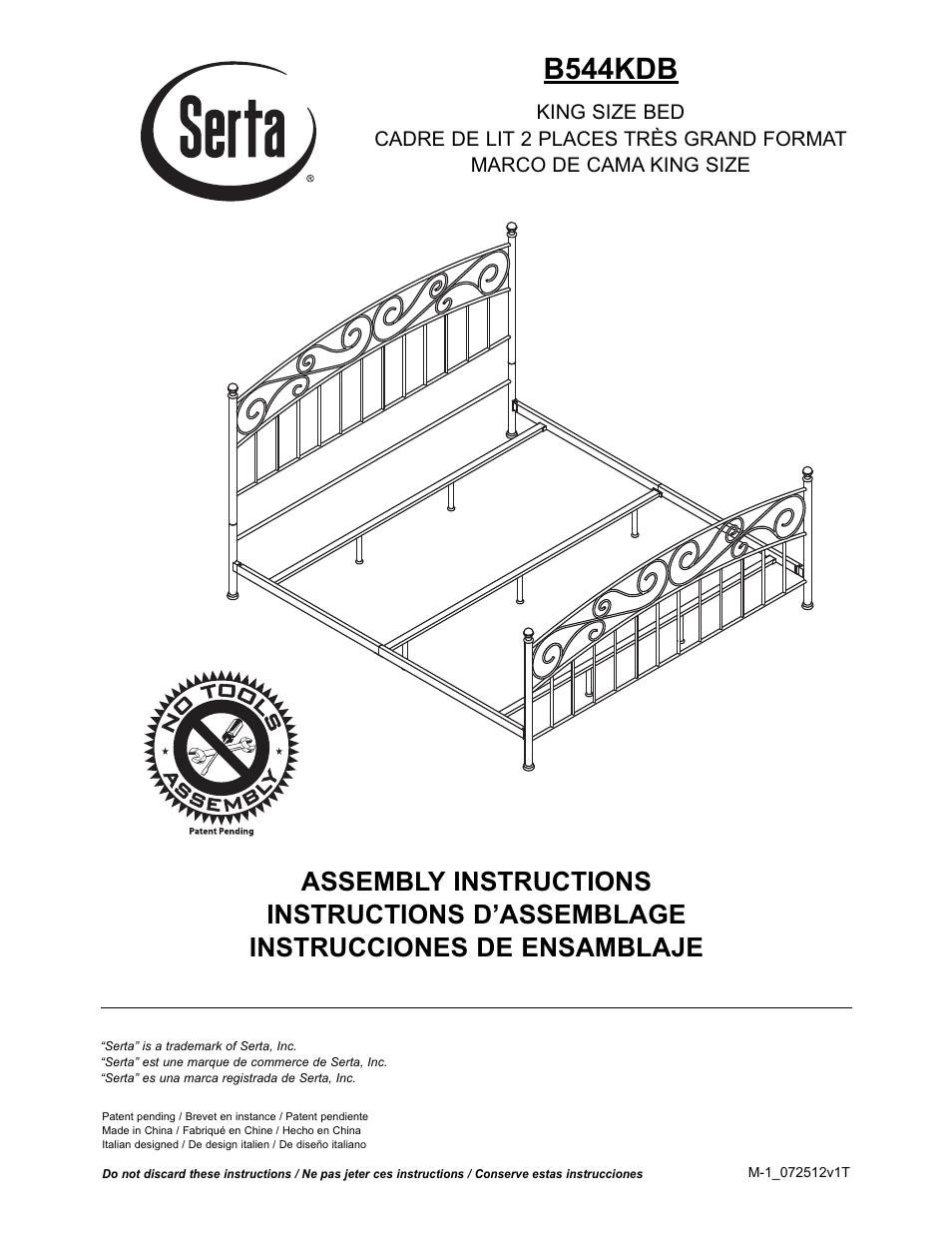 Bell'O B544KDB King Size User Manual | 11 pages