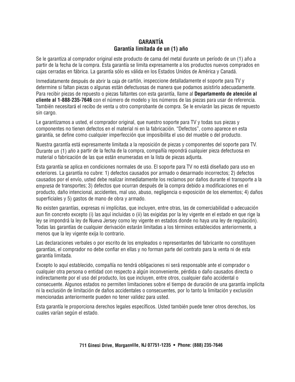 Bell'O B544KDB King Size User Manual | Page 11 / 11