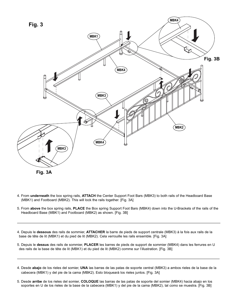 Fig. 3 | Bell'O B544KDB King Size User Manual | Page 6 / 11