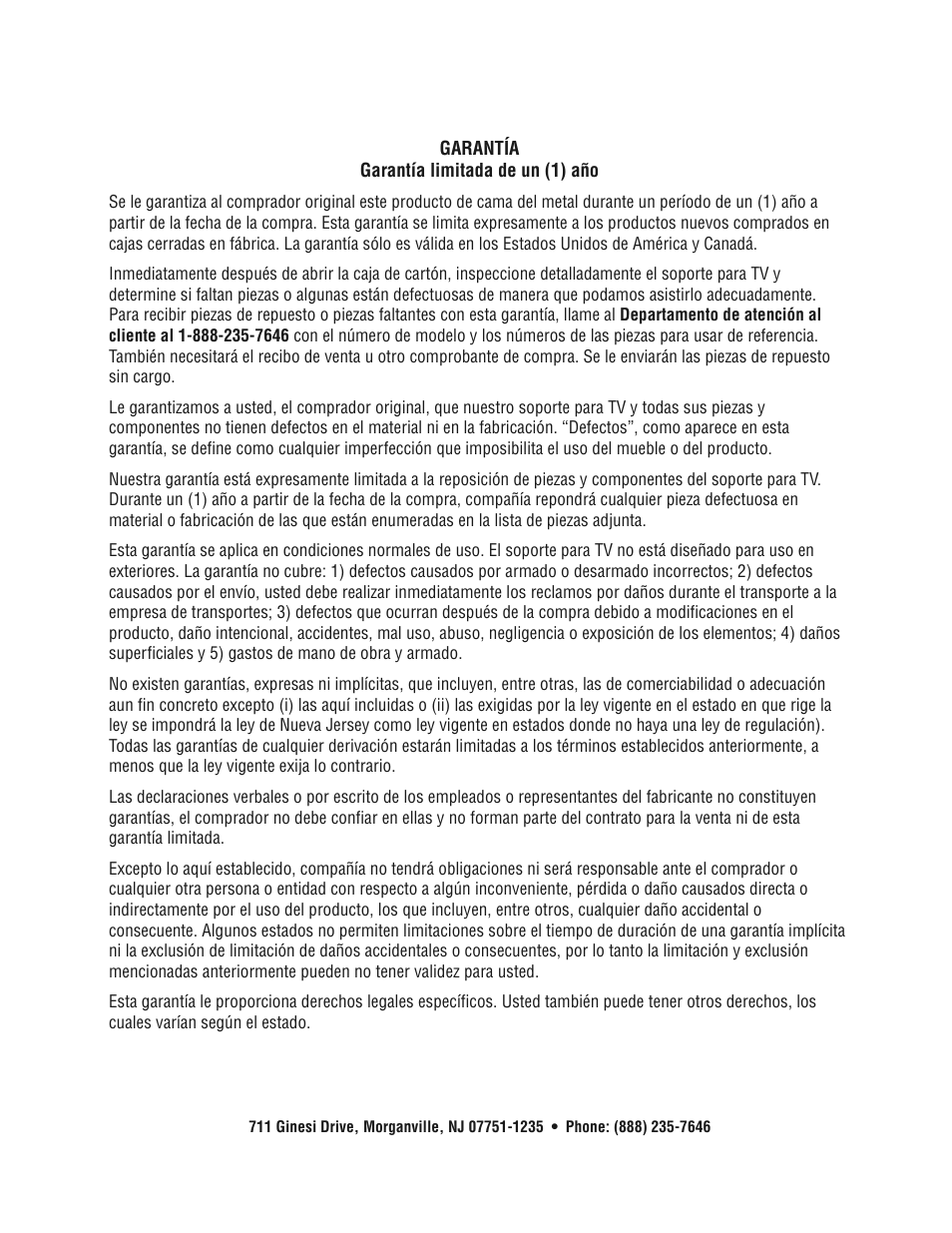 Bell'O B544KDB Queen Size User Manual | Page 11 / 11