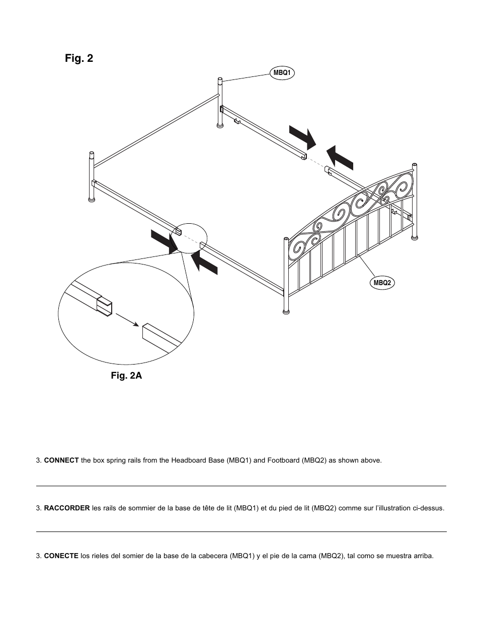 Fig. 2 | Bell'O B544KDB Queen Size User Manual | Page 5 / 11