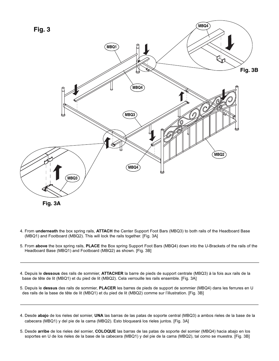 Fig. 3 | Bell'O B544KDB Queen Size User Manual | Page 6 / 11