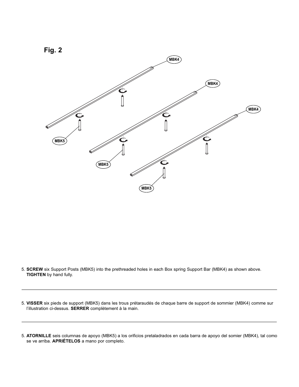 Fig. 2 | Bell'O B551KBK King Size User Manual | Page 5 / 8