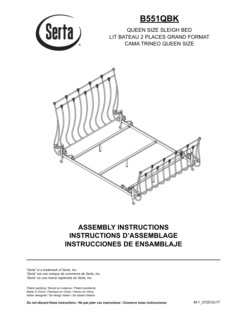 Bell'O B551KBK Queen Size User Manual | 8 pages