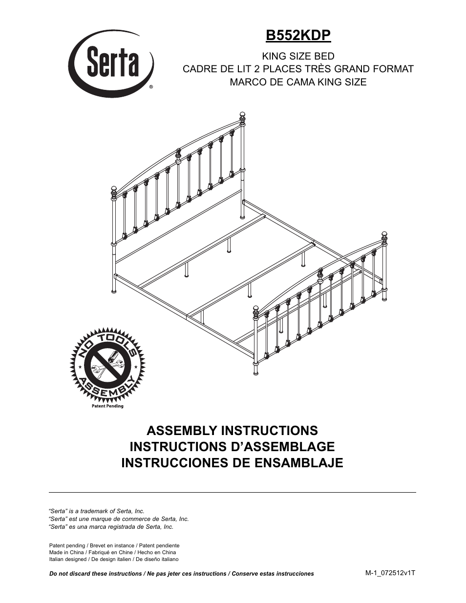 Bell'O B552KDP King Size User Manual | 11 pages