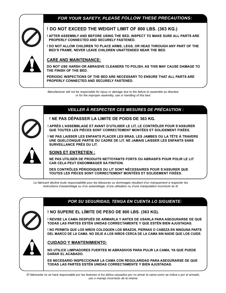 Bell'O B552KDP King Size User Manual | Page 2 / 11