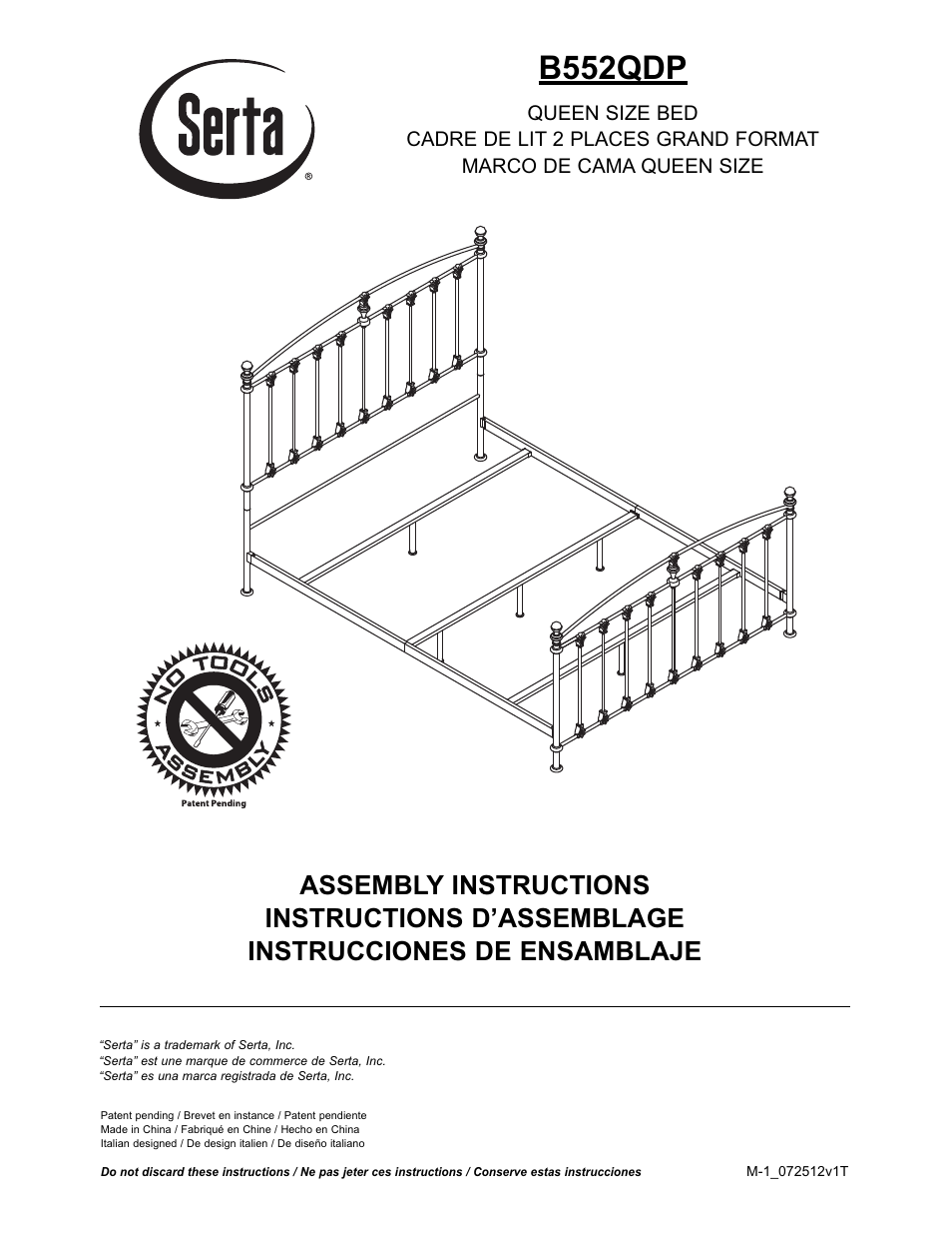 Bell'O B552KDP Queen Size User Manual | 11 pages