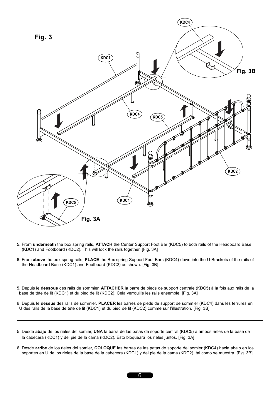 Fig. 3, Fig. 3a, Fig. 3b fig. 3a | Bell'O B565KDC King Size User Manual | Page 6 / 8