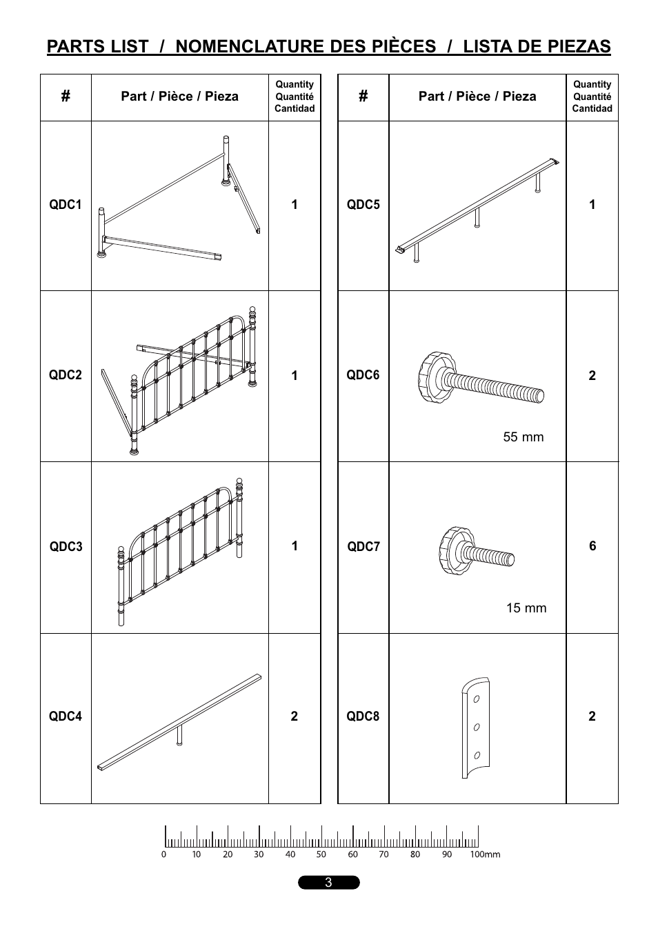 Bell'O B565KDC Queen Size User Manual | Page 3 / 8