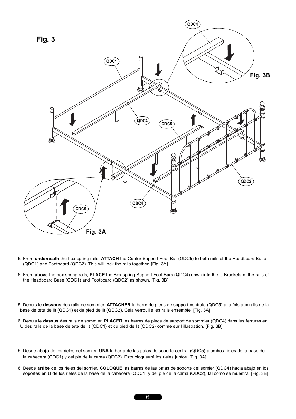 Fig. 3, Fig. 3a, Fig. 3b fig. 3a | Bell'O B565KDC Queen Size User Manual | Page 6 / 8