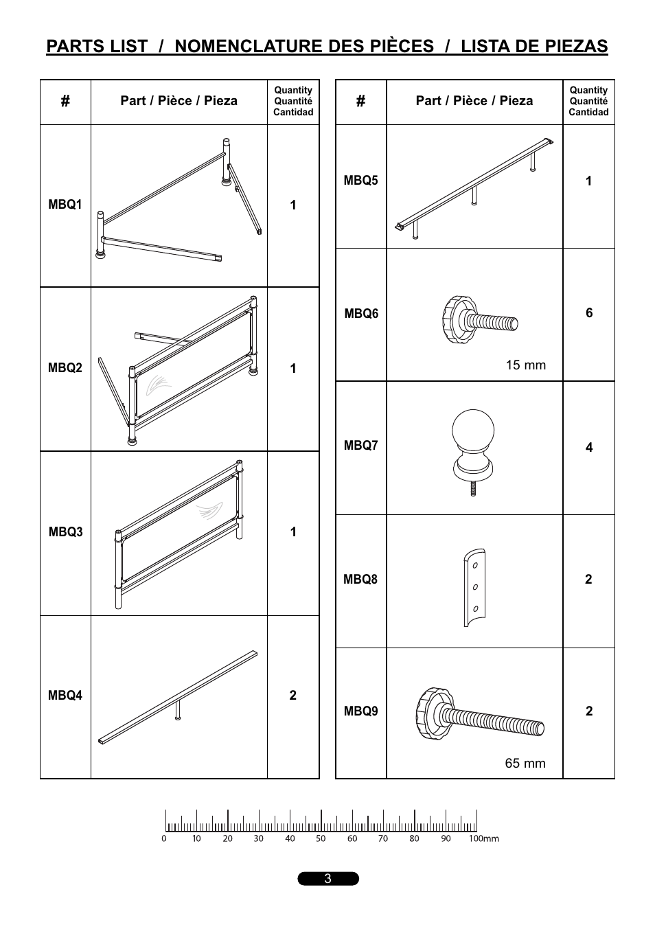 Bell'O B591KCB Queen Size User Manual | Page 3 / 12