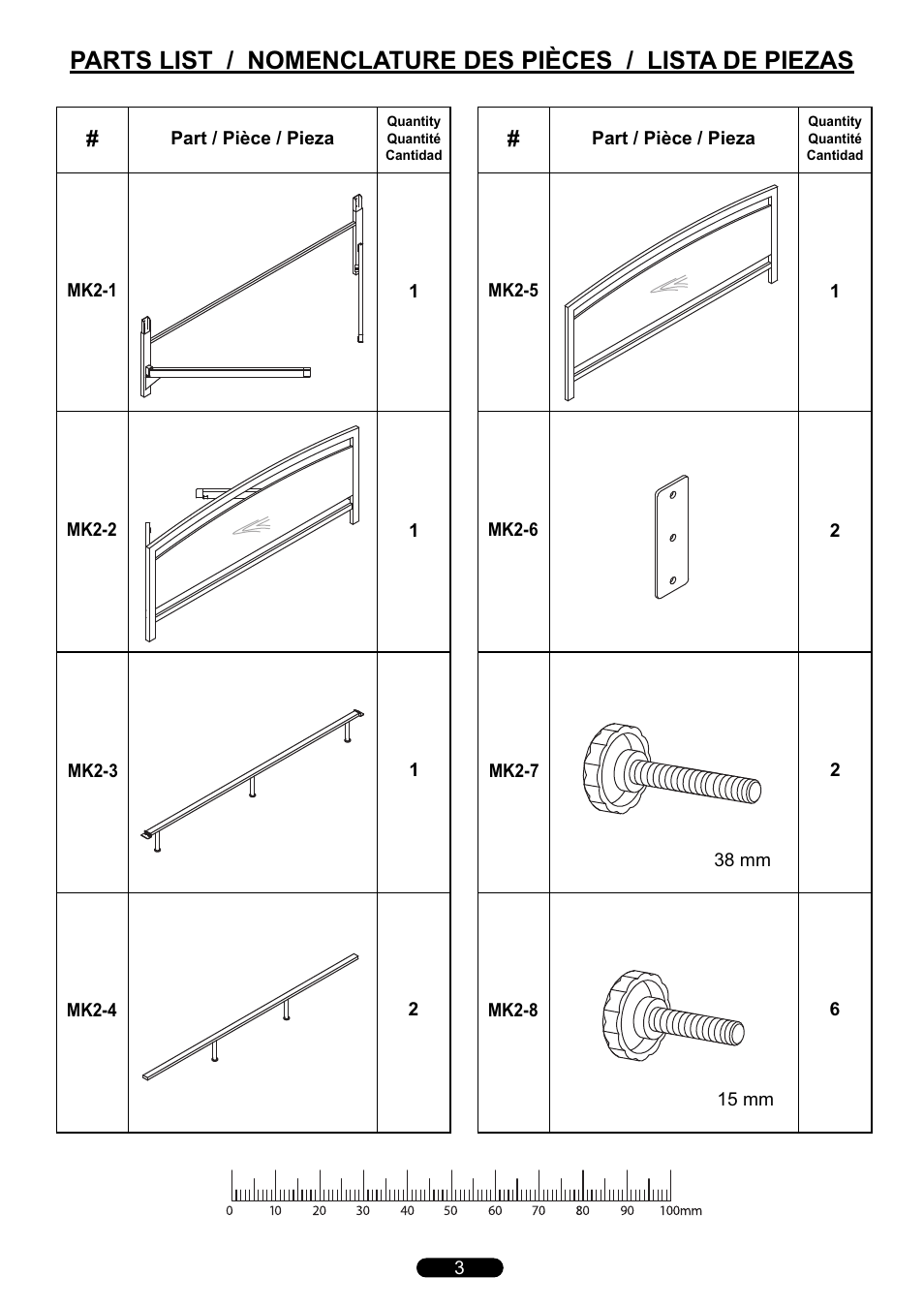 Bell'O B594KMB King Size User Manual | Page 3 / 8