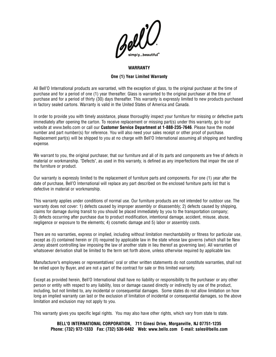 Bell'O CD8841 User Manual | Page 11 / 12