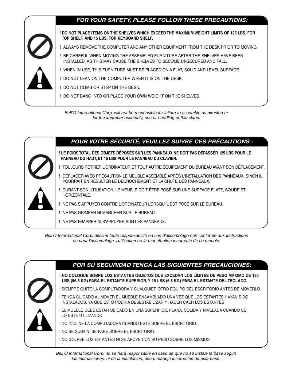 Bell'O CD8841 User Manual | Page 2 / 12