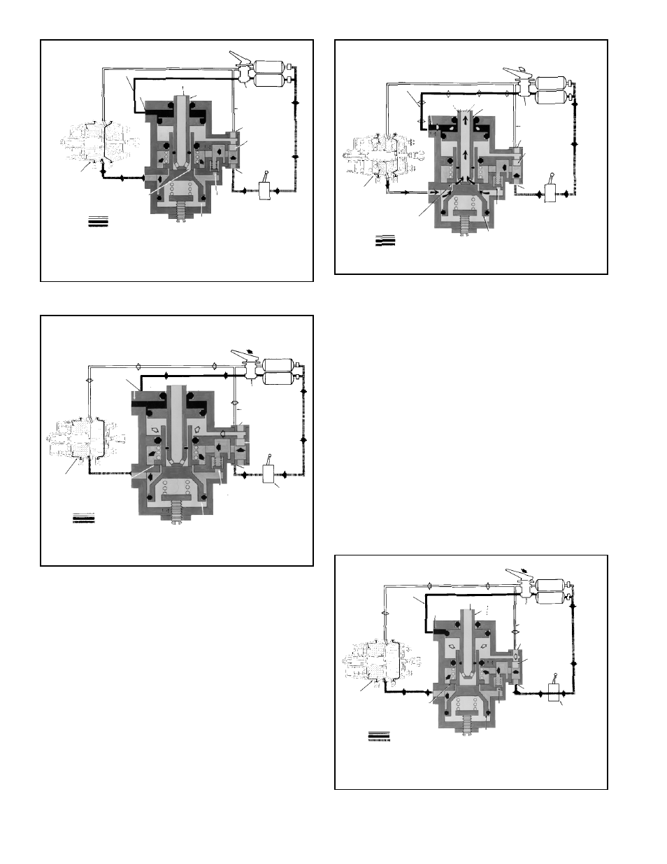 Operation - normal service application (figure 4), Figure 4 - normal service application, Figure 3 - charging | Bendix Commercial Vehicle Systems R-7 MODULATING VALVE User Manual | Page 2 / 6