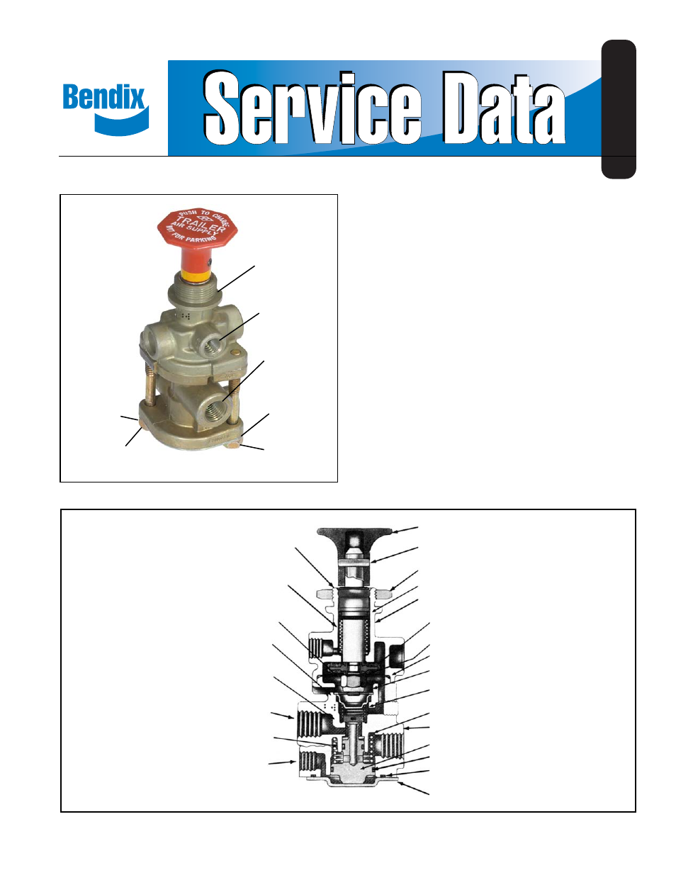 Bendix Commercial Vehicle Systems PP-7 TRAILER SUPPLY VALVE User Manual | 6 pages