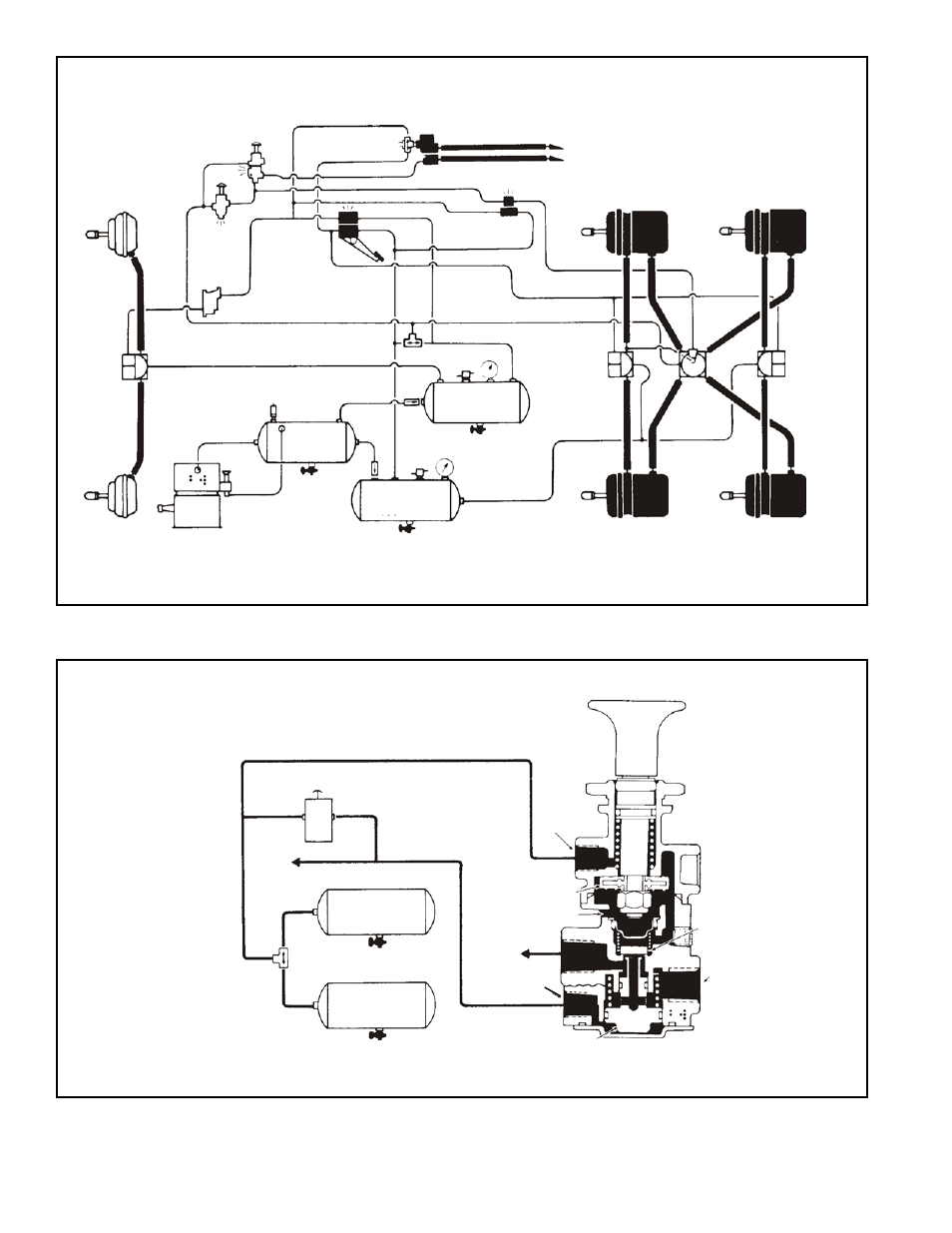 Tractor dual air brake system, Pp-7, Valve less than 50 psi system pressure | Bendix Commercial Vehicle Systems PP-7 TRAILER SUPPLY VALVE User Manual | Page 2 / 6