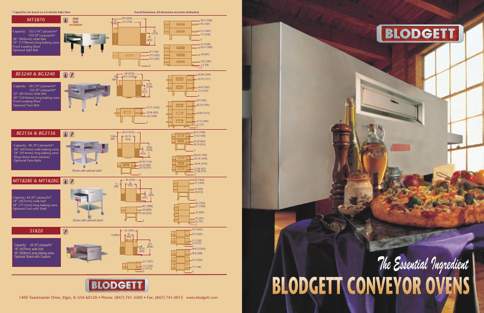 Blodgett Conveyor Oven User Manual | 3 pages