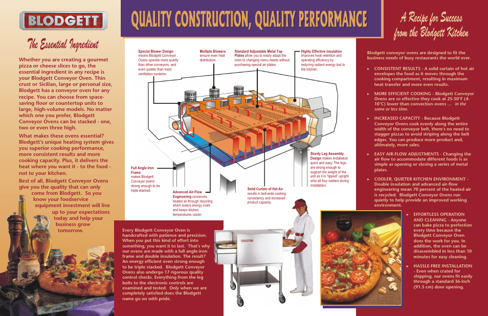 Blodgett Conveyor Oven User Manual | Page 2 / 3