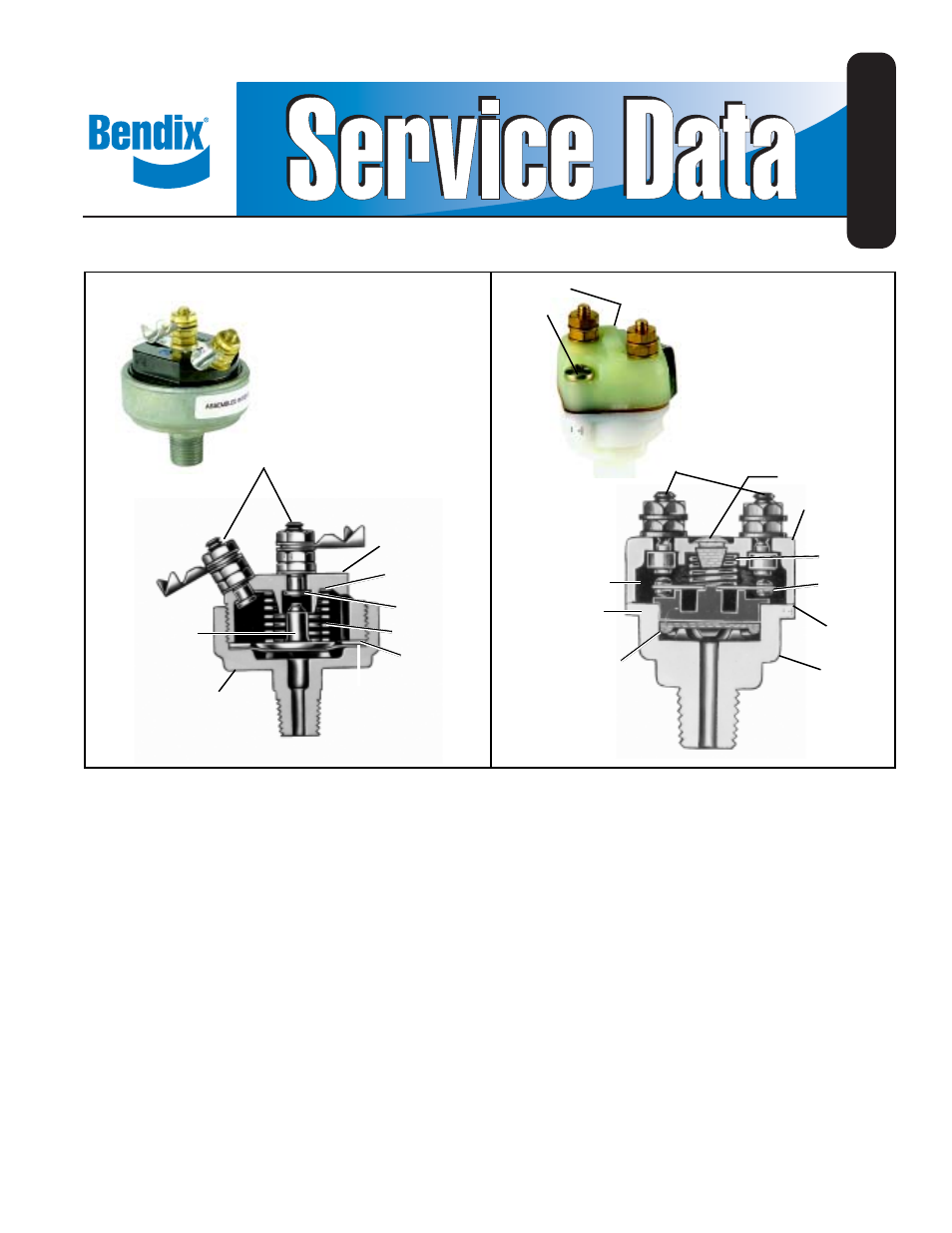 Bendix Commercial Vehicle Systems SL-3/SL-4 STOP LIGHT SWITCH 7/06 User Manual | 4 pages