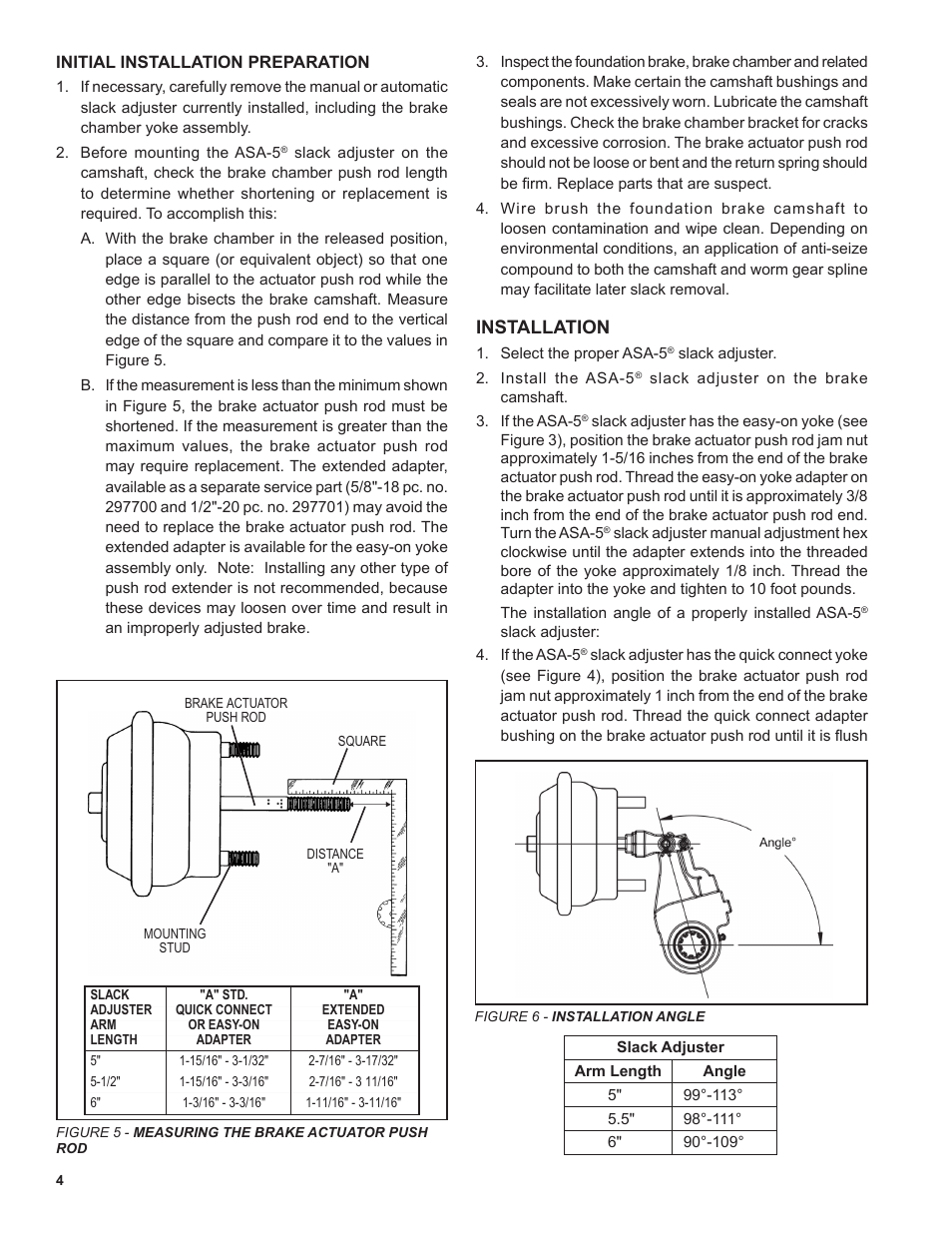 Installation | Bendix Commercial Vehicle Systems ASA-5 AUTOMATIC SLACK ADJUSTER 2/11 User Manual | Page 4 / 12