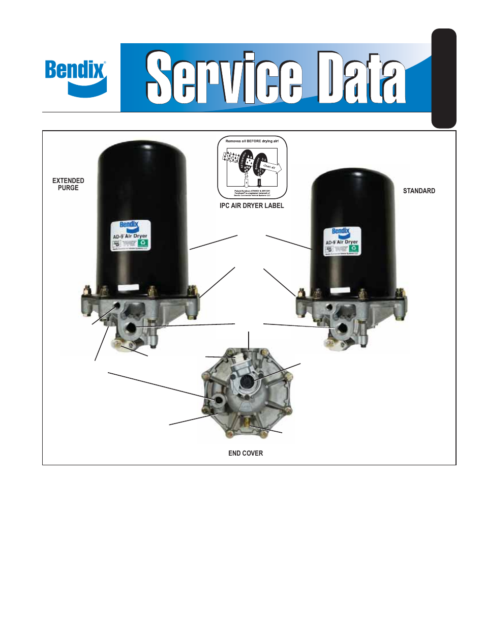 Bendix Commercial Vehicle Systems AD-9 IPC AIR DRYERS 4/11 User Manual | 28 pages