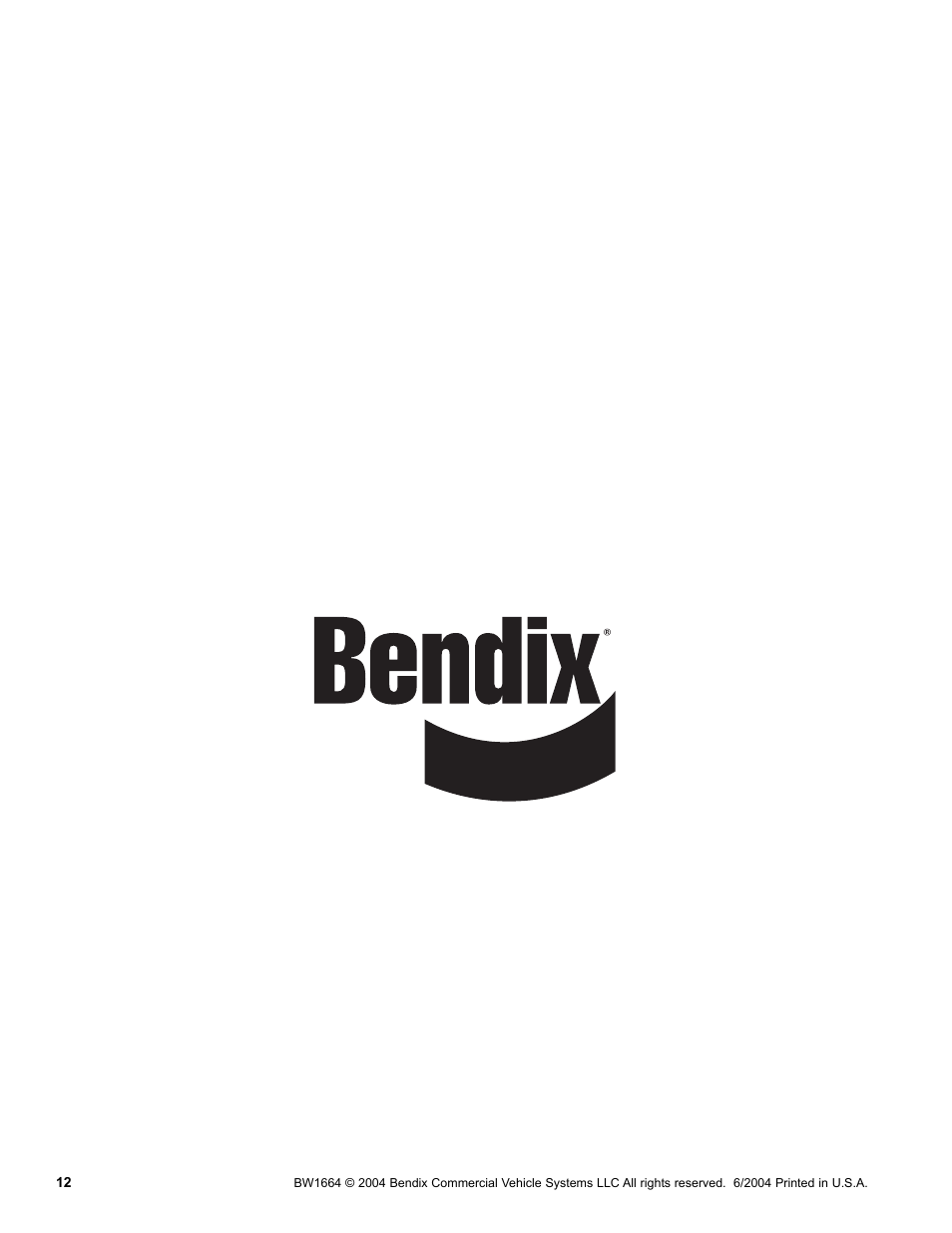 Bendix Commercial Vehicle Systems M-22 ANTILOCK MOD ASSY 6/04 User Manual | Page 12 / 12