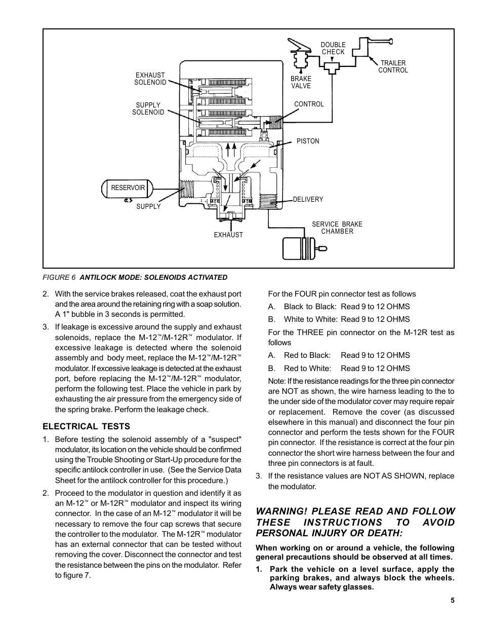 Bendix Commercial Vehicle Systems M-12R ANTILOCK MODULATOR User Manual | Page 5 / 12