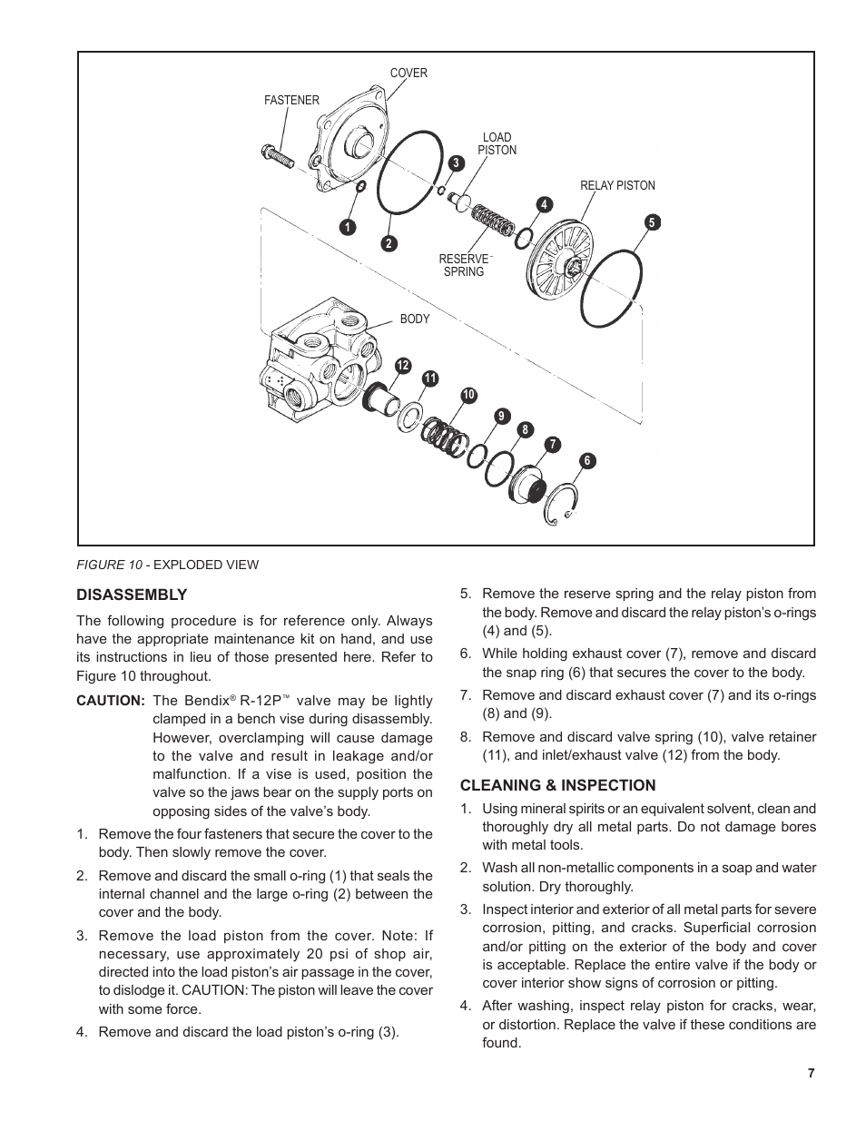 Bendix Commercial Vehicle Systems R-12P PILOT RELAY VALVE 4/11 User Manual | Page 7 / 8