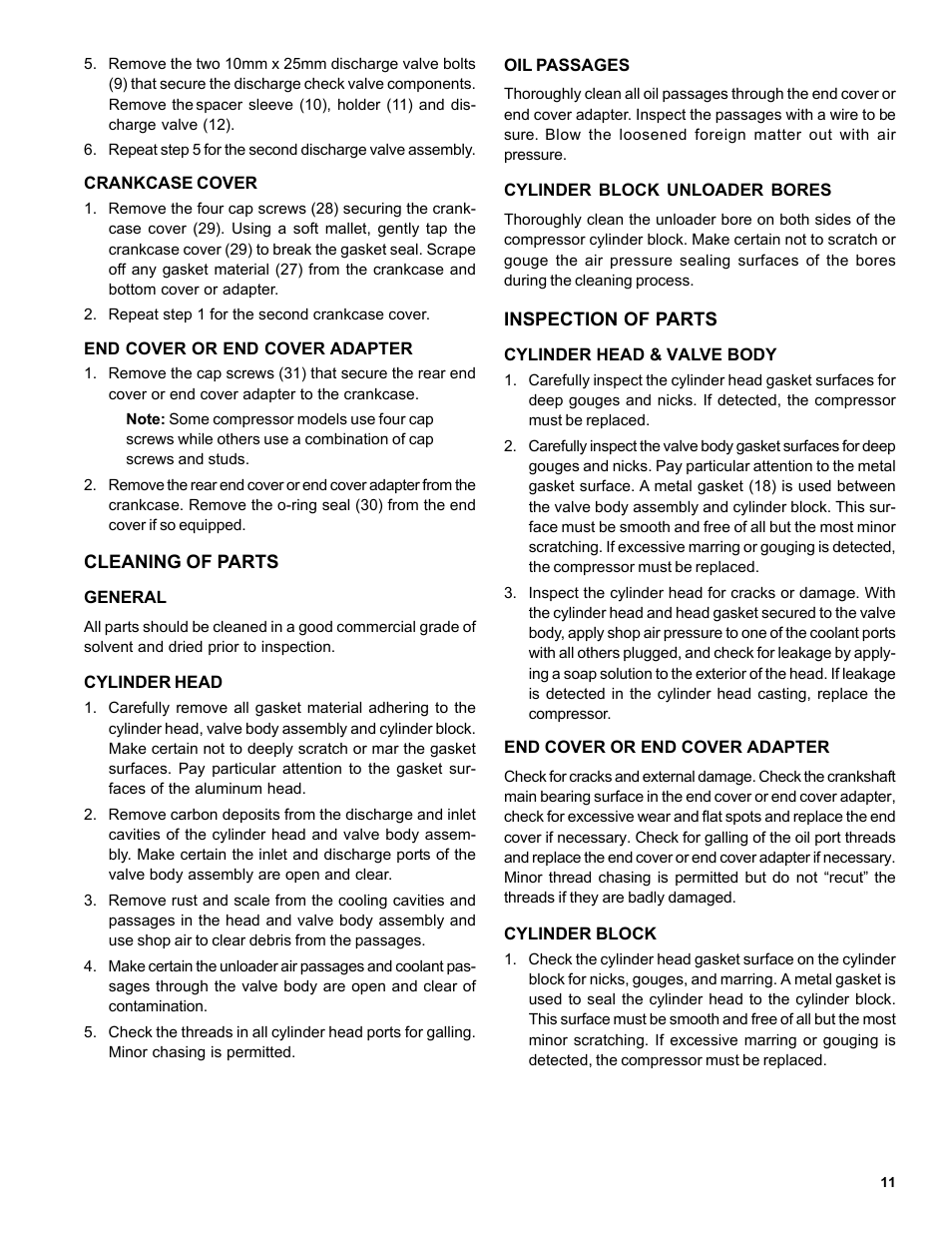 Bendix Commercial Vehicle Systems DURAFLO 596 COMPRESSOR 10/04 User Manual | Page 11 / 40