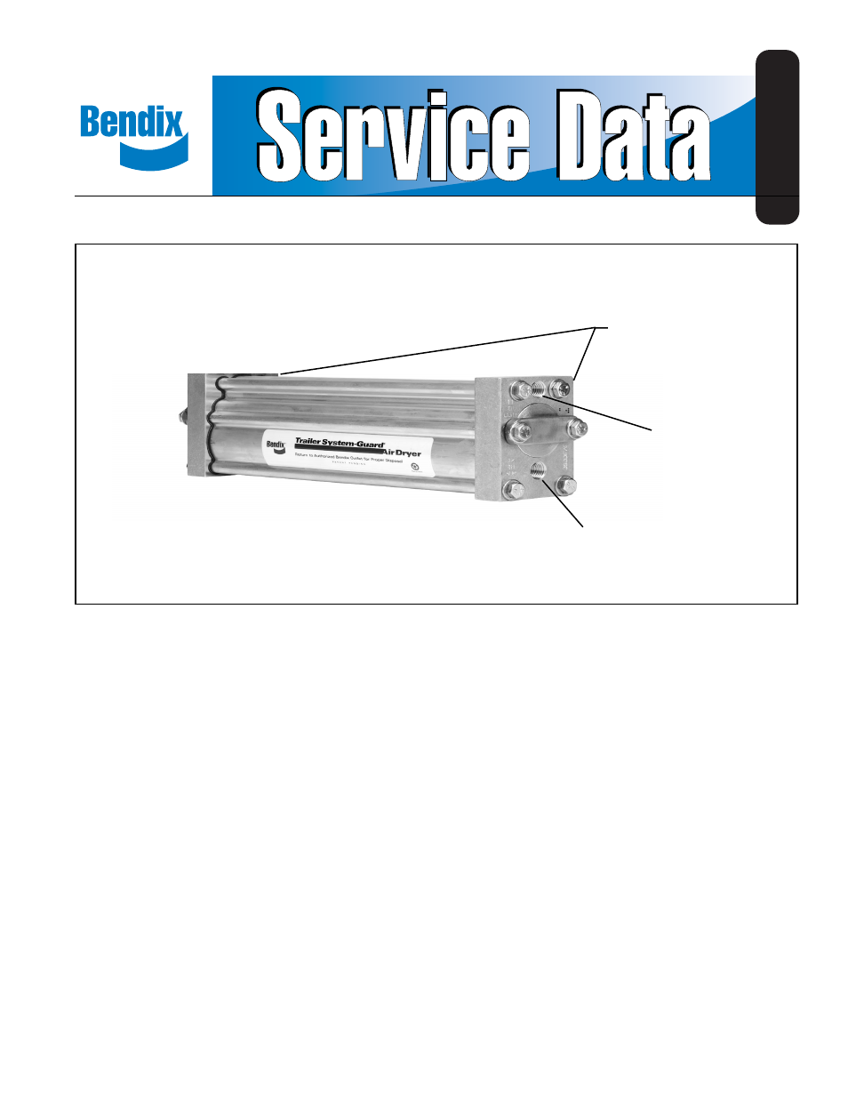 Bendix Commercial Vehicle Systems TRAILER SYSTEM GUARD AIR DRYER 7/04 User Manual | 6 pages