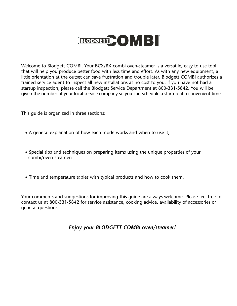Blodgett BX-14 User Manual | Page 2 / 17