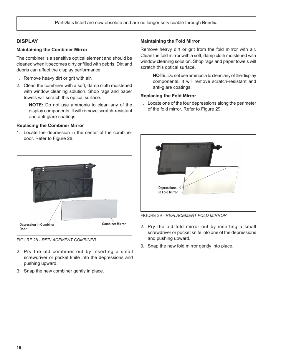 Bendix Commercial Vehicle Systems XVISION NIGHT VISION SYSTEM 8/11 User Manual | Page 16 / 28