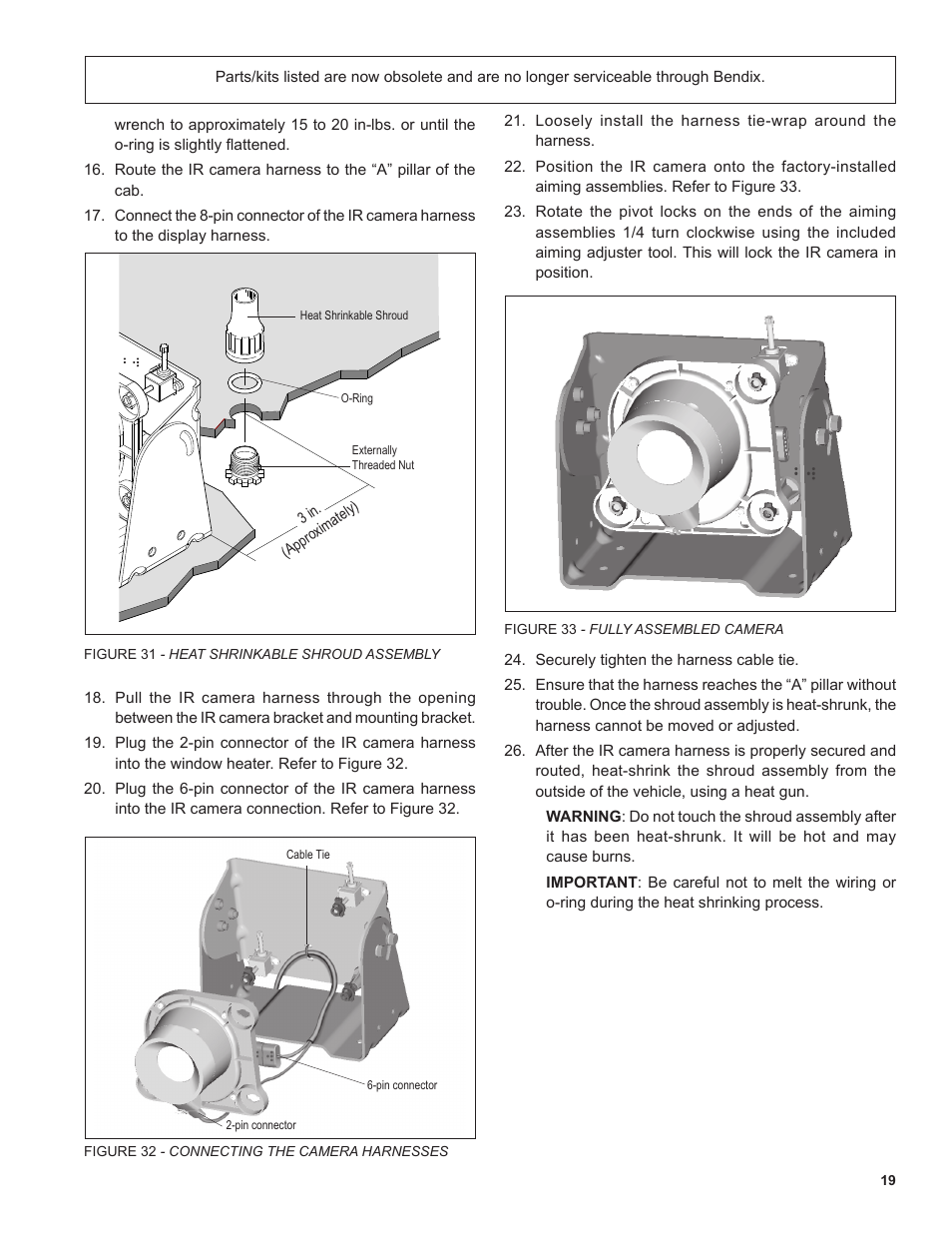 Bendix Commercial Vehicle Systems XVISION NIGHT VISION SYSTEM 8/11 User Manual | Page 19 / 28