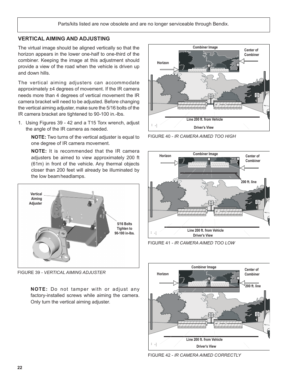 Bendix Commercial Vehicle Systems XVISION NIGHT VISION SYSTEM 8/11 User Manual | Page 22 / 28