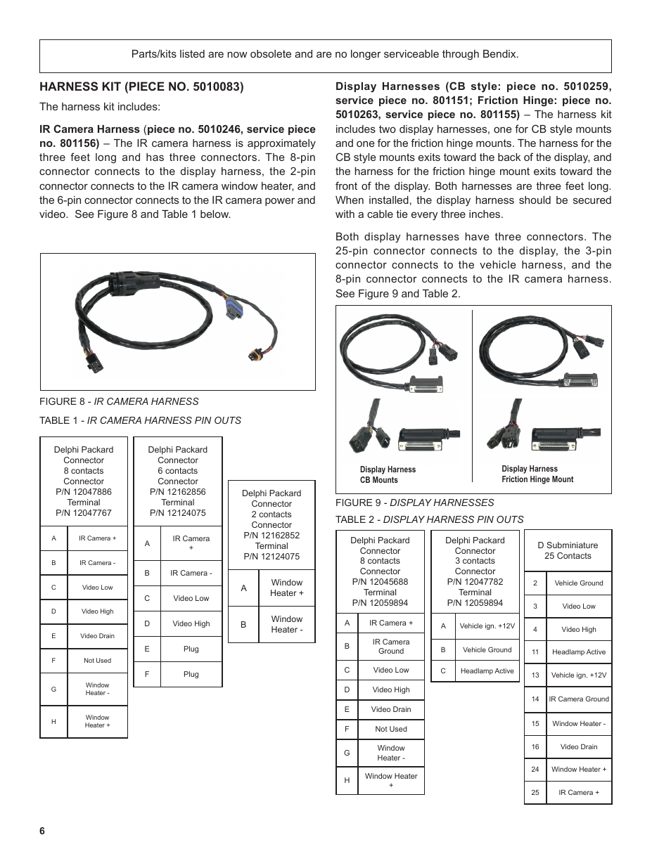 Bendix Commercial Vehicle Systems XVISION NIGHT VISION SYSTEM 8/11 User Manual | Page 6 / 28
