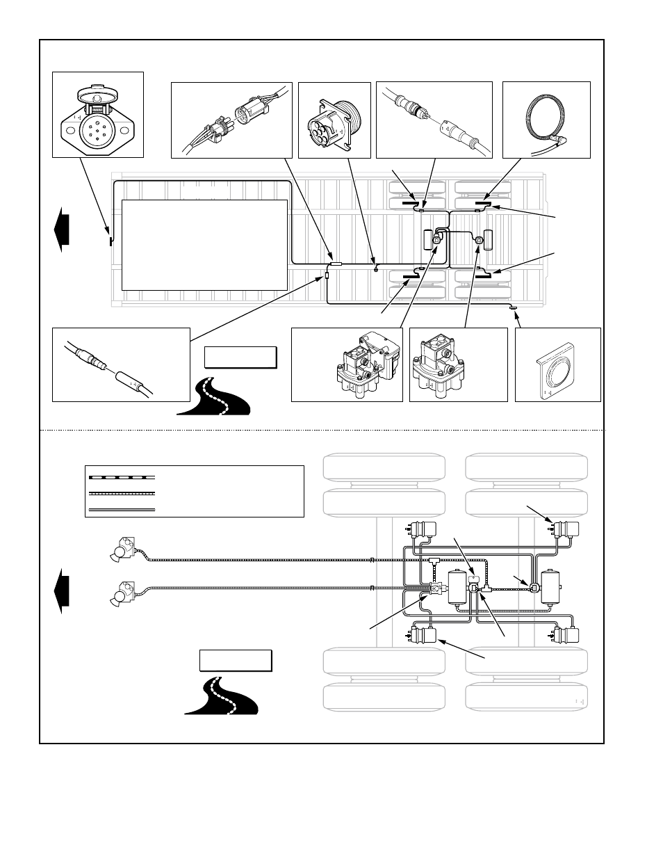 Road side top view road side top view | Bendix Commercial Vehicle Systems A-18 TRAILER ABS 5/04 User Manual | Page 20 / 40