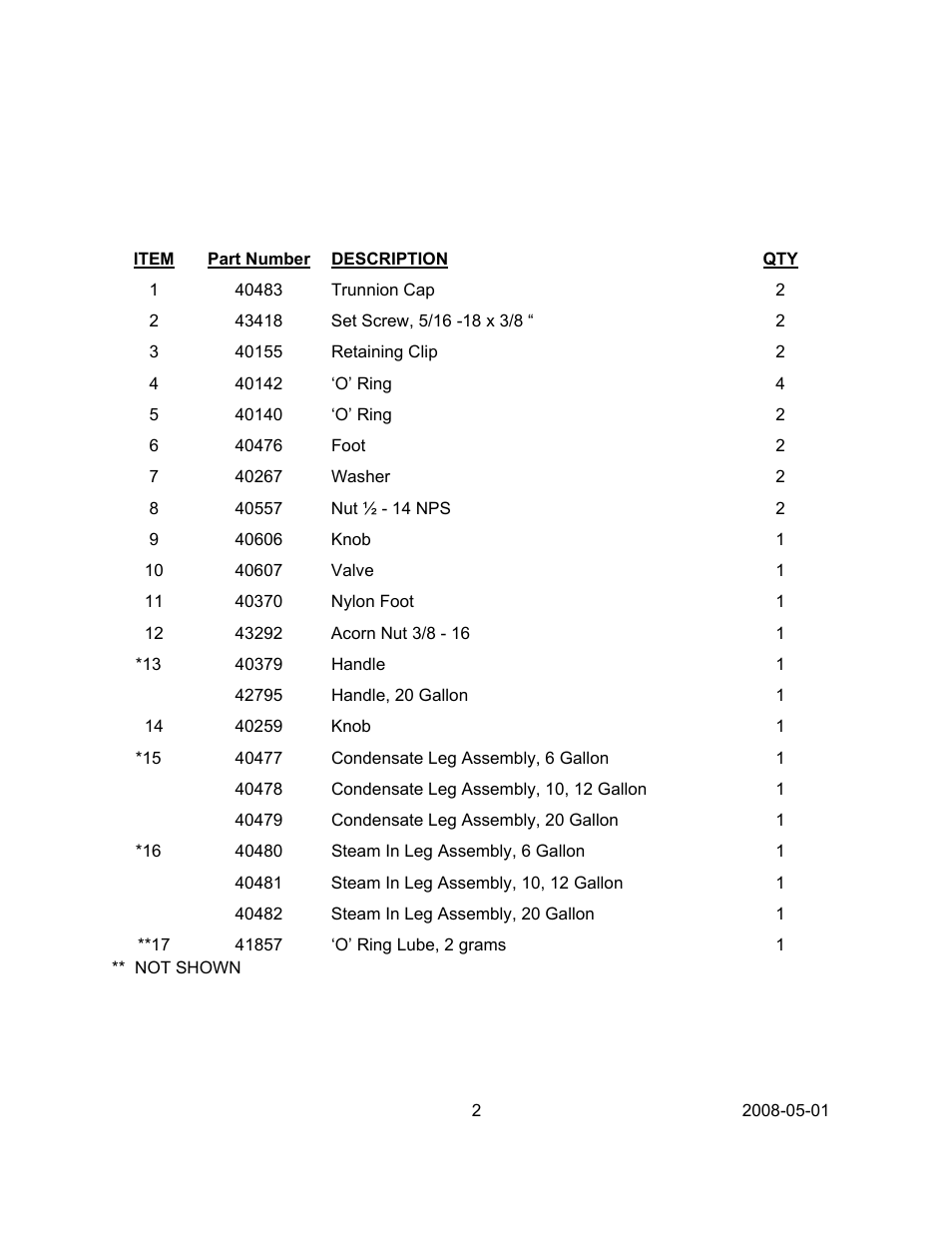 Blodgett KTT-12DS User Manual | Page 2 / 2