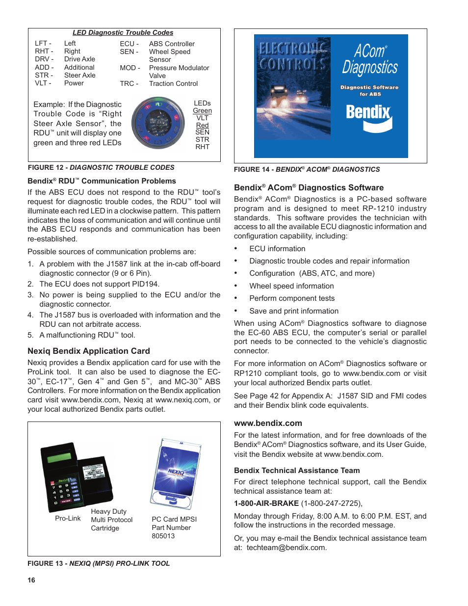 Bendix Commercial Vehicle Systems EC-60 ATC STD/PREM CONTROLLERS User Manual | Page 16 / 44