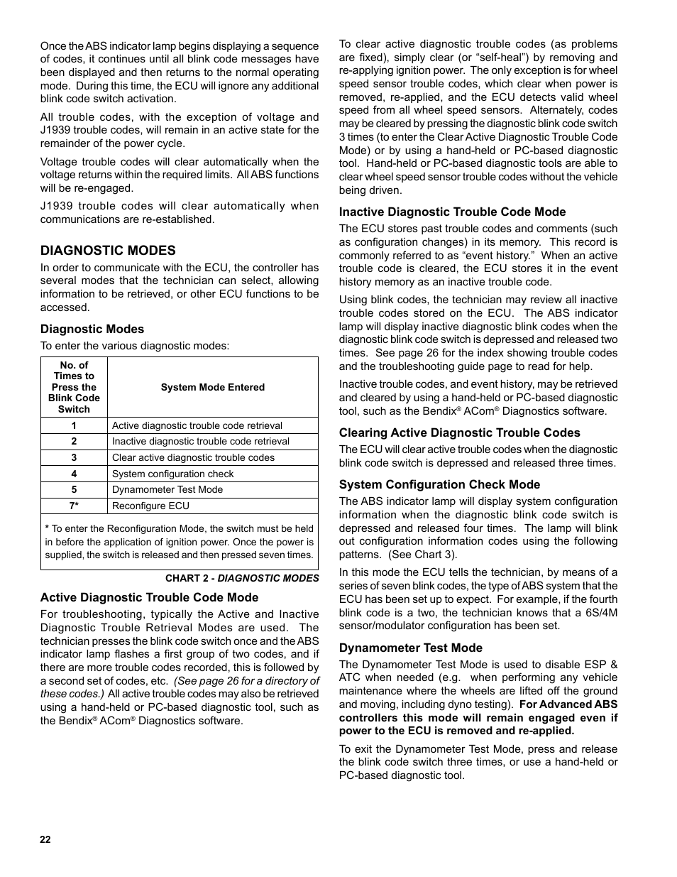 Bendix Commercial Vehicle Systems EC-60 ESP CONTROLLERS ADV User Manual | Page 22 / 60